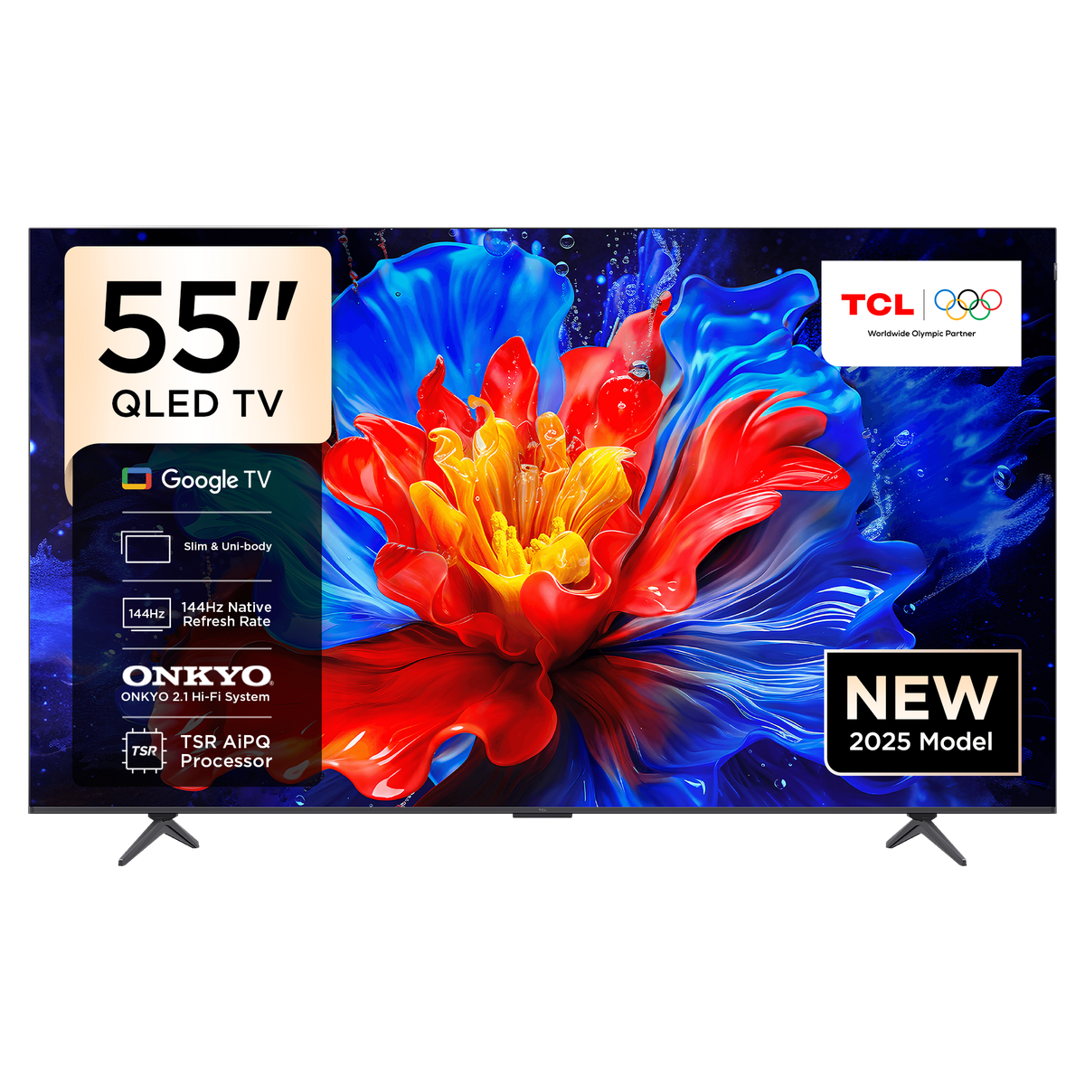 TCL 55" P8K 144Hz 4K QLED Google Smart TV