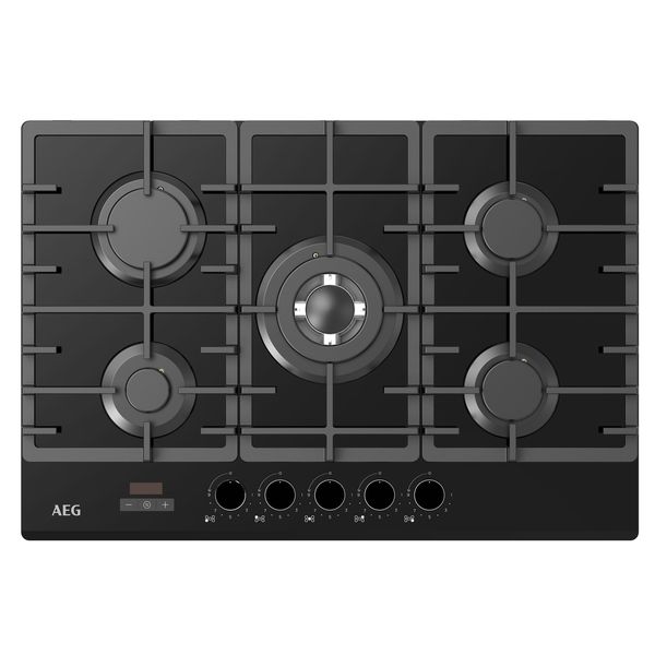 AEG 75cm Gas On Glass 5 Burner HOB