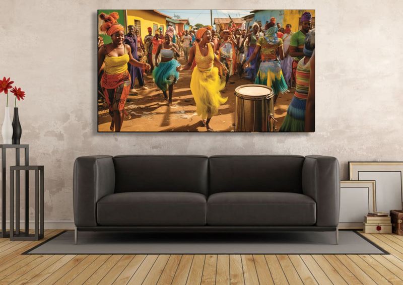 Canvas Wall Art - Township Rhytms Abstract - IM0277
