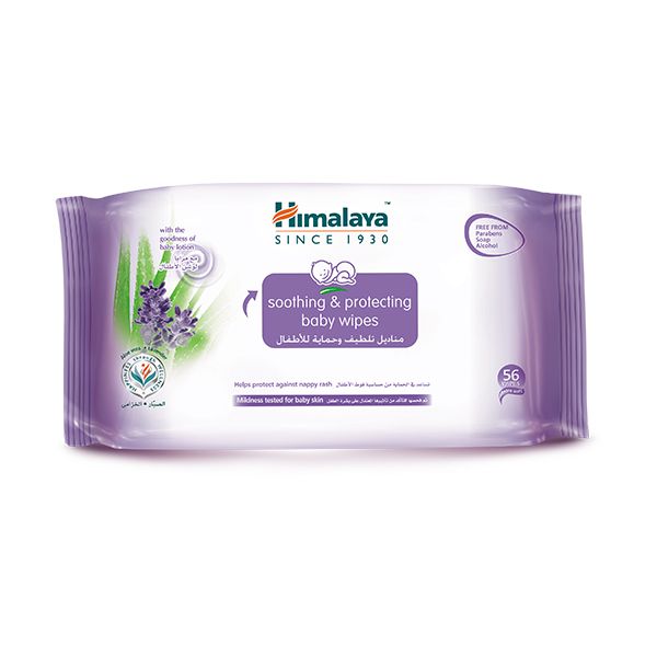 Himalaya Soothing &amp; Protecting Baby Wipes 56s