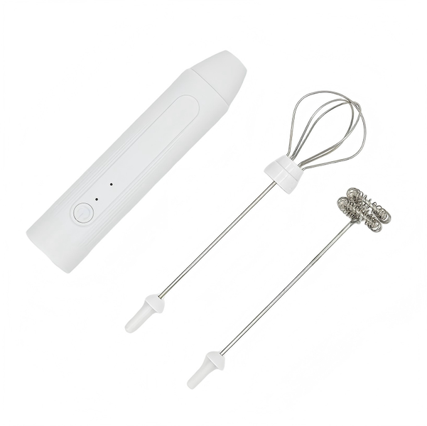 Electric Coffee Frother MILK Whisk Egg Beater MINI Food Blender Three Speed