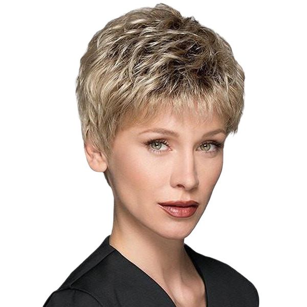 Ladies Fashion Temperament Micro-Rolled 15cm Short Wig