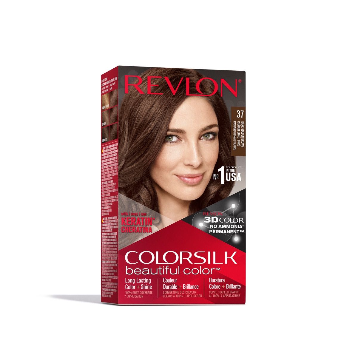 Revlon Colorsilk Permanent Hair Color - Dark Golden Brown - 37 | Shop ...