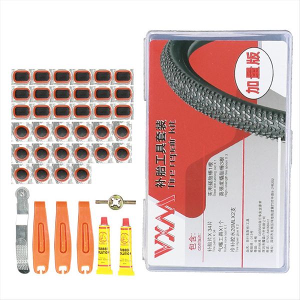 Vxm Bike Bicycle Cycling Tire Repair Kit Tool Set Inner Tube Patching