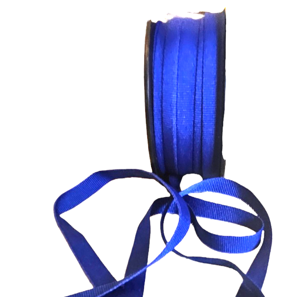 Royal Blue Petersham Ribbon 10mm - 20m roll