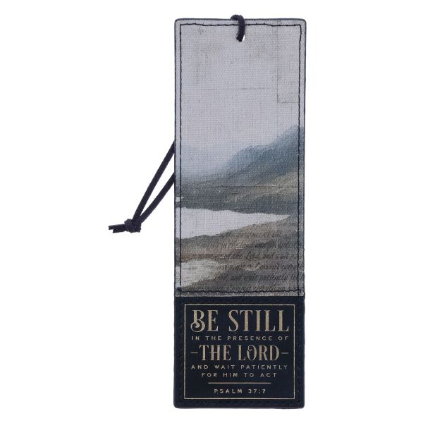 Bookmark - Be Still in the Presence of the Lord, Faux Leather