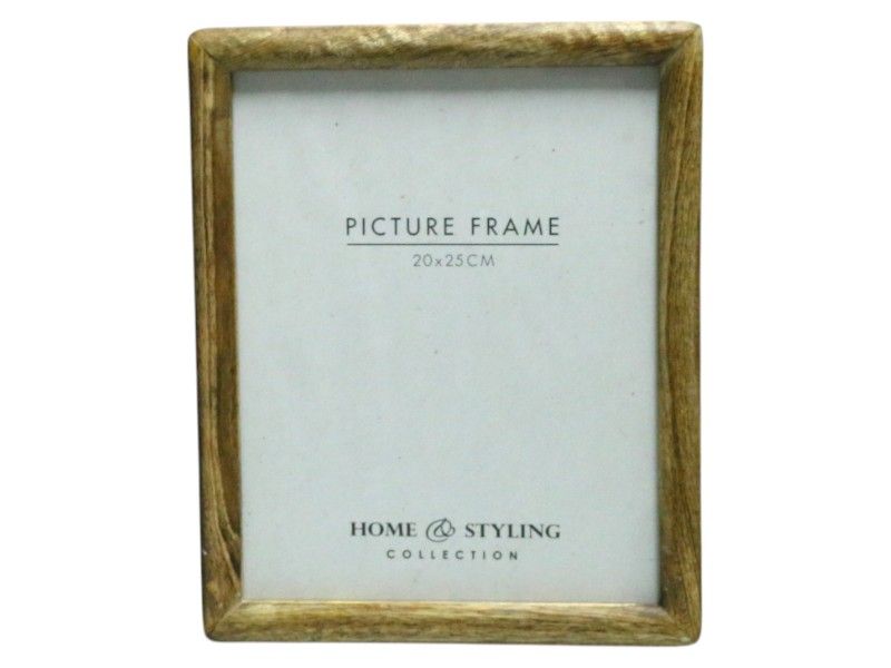 Home Styling Desktop Mango Wood Rectangular Picture Frame 25x20cm