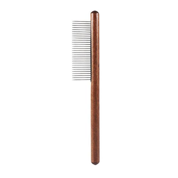 Solid Wood Cat Combs Flea Lice Comb with Stainless Steel Teeth