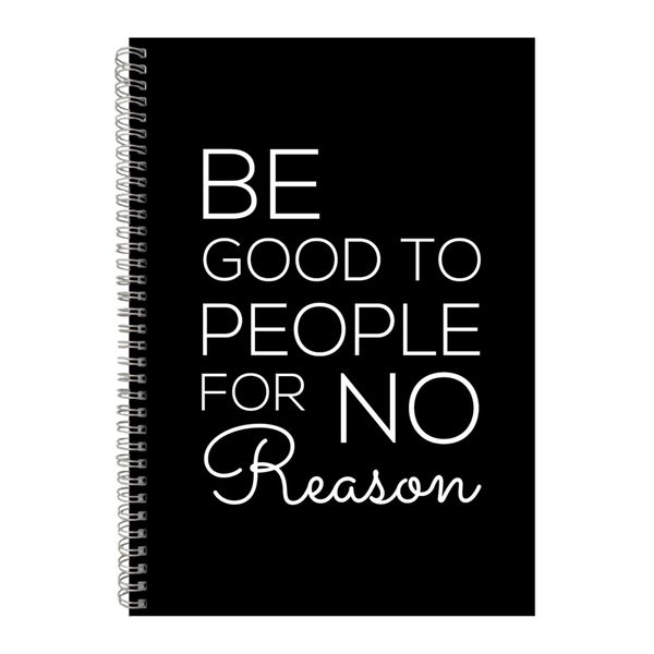 Good A4 Notebook Spiral Lined Motivational Sayings Graphic Notepad Gift 204
