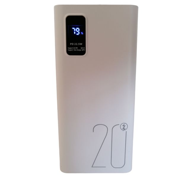 22.5W Power Bank 20000mah Type C Output Fast Charging