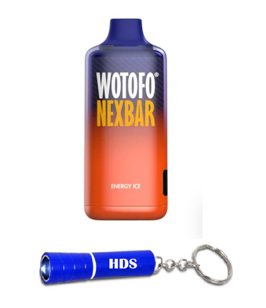 Wotofo Nexbar 10k 50mg Disposable Vape - Energy Ice with HDS Torch