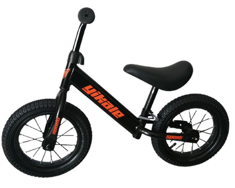 Growth &amp; Glide Kids Balance Bike With Air Filled Rubber Wheels