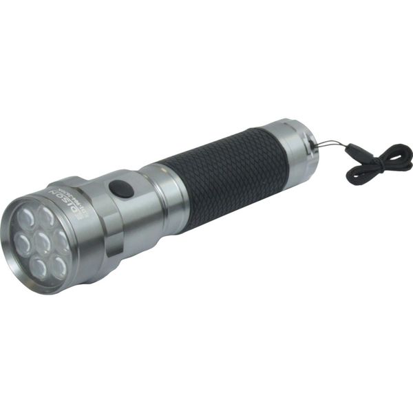 7 LED Aluminium Soft Grip Torch 2 x D