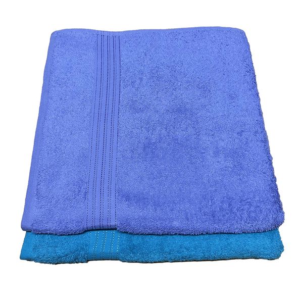 2 Pack Extra Large Bath Towel Luxury Cotton 80 x 140cm - BT14P149PUT