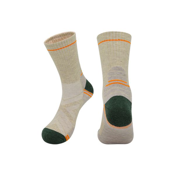 Merino Wool Mid Calf Hiking Socks Cushioned Sweat Wicking