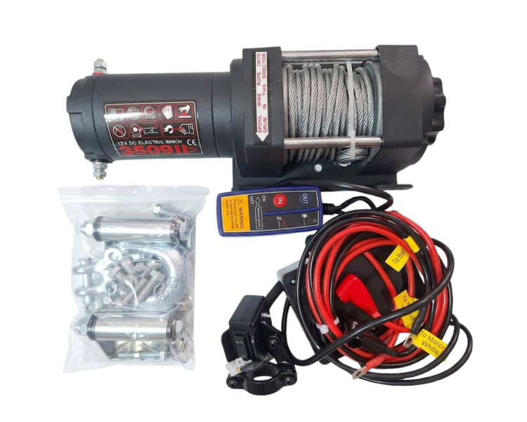 3000LB Electric Winch - 12V DC Recovery Winch for ATVs and UTVs