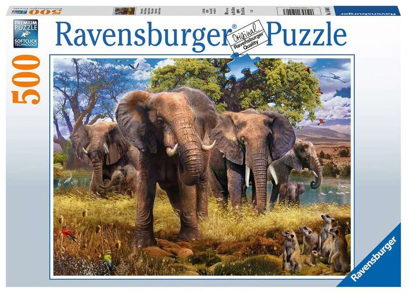 Ravensburger Elephant Family 500 piece puzzle