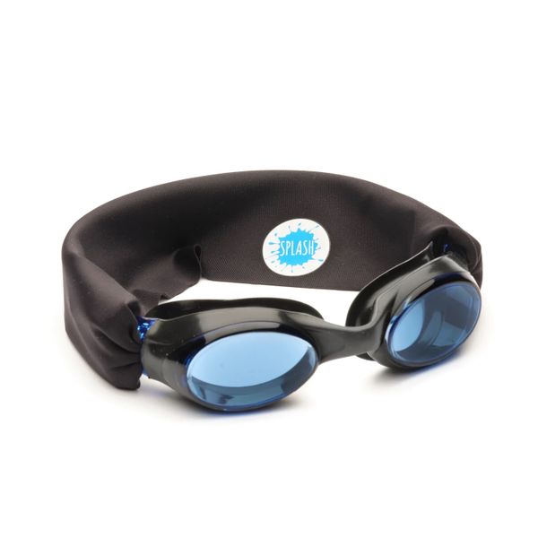 Splash Place Tangle-free Swim Goggles - Midnight Black Material Strap