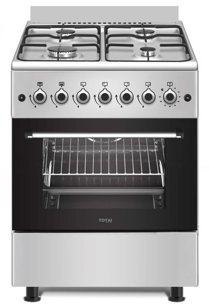 Totai Style T700 Premium 4-Burner Gas Stove With Gas Oven &amp; Grill 60cm