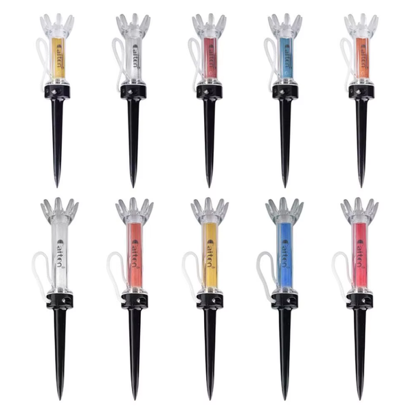 Caiton 10 Piece Magnetic Golf Tees - Mixed Length 79 mm &amp; 90 mm