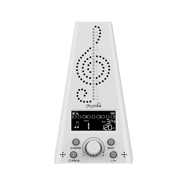 Cherub WMT230 White Rechargeable Metro-Tuner