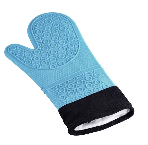 1 Piece Silicone Cooking Gloves - Blue