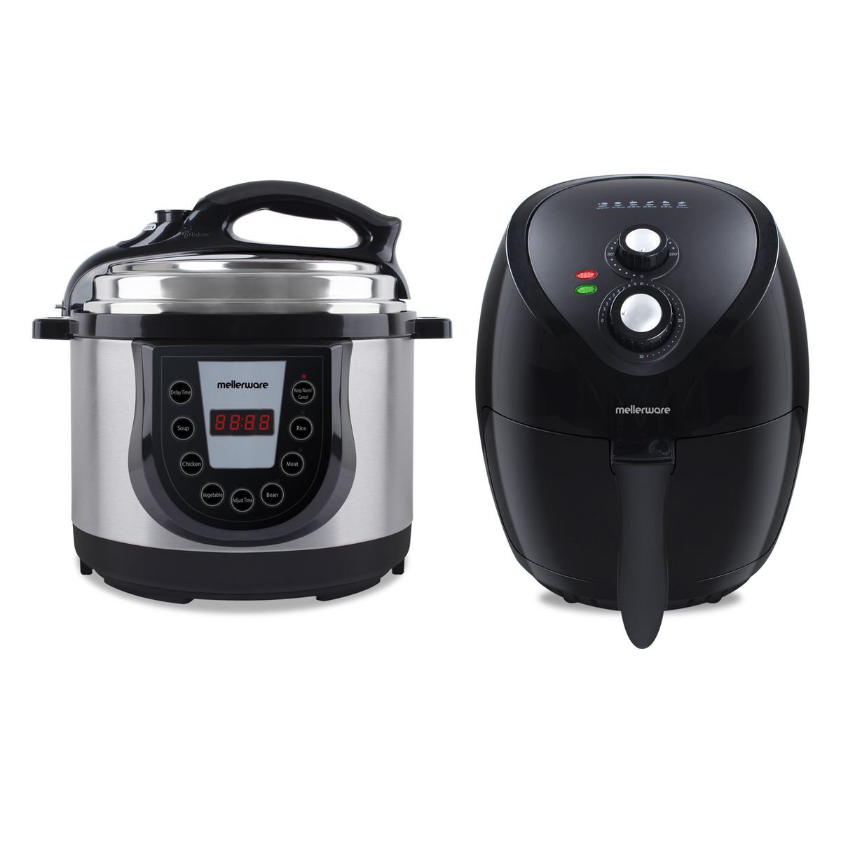Mellerware Pack 2 Piece Air Fryer + Pressure Cooker Shop Today. Get