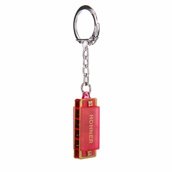 Hohner Mini Harp Keyring in Red