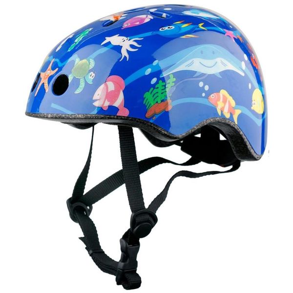 Fluir Fun Print 3 to 12 Year Kids Helmet For Cycling and Skateboarding