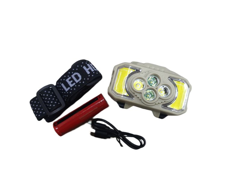 COB+4 LED Camping Headlamp Rechargeable