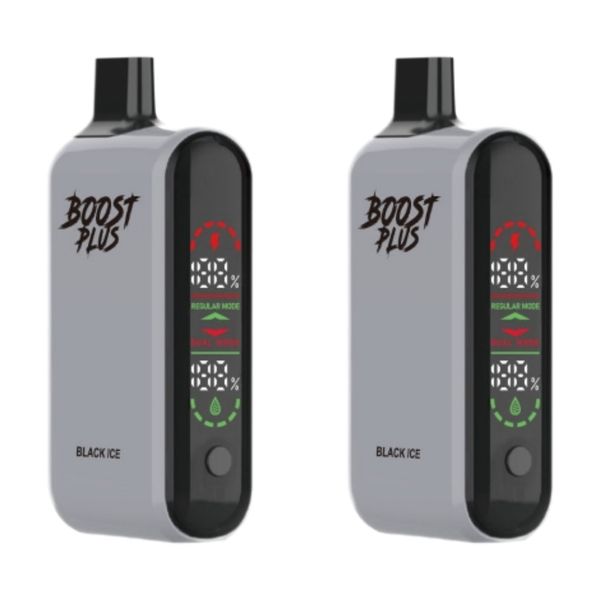 Boost Plus 20000 Puffs Disposable Vapes - Black Ice (Pack of 2)