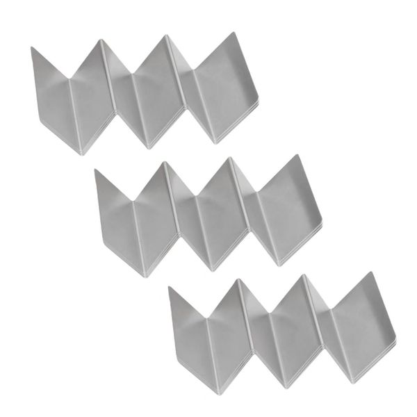 Taco Tuesday Home Goods Taco Holders Taco Holder Set of 3 - Stainless Steel