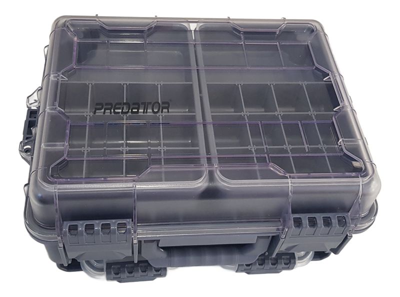 Predator Delta Wing Fishing Tackle Box - Large Waterproof Storage Case