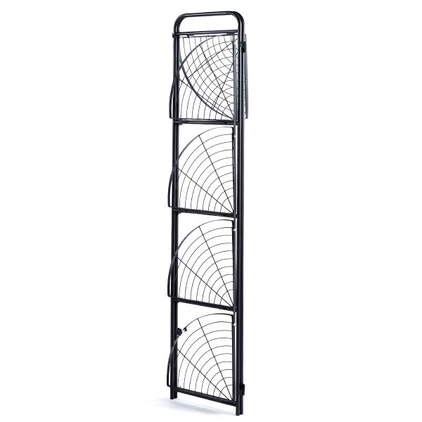 Metal Floor Mount Bathroom Cabinet 5-layer foldable triangle storage rack