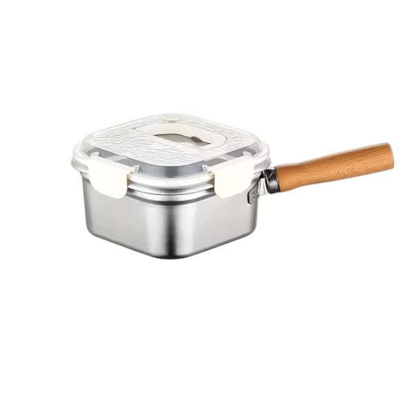 5-Piece Multifunctional Stainless Steel Deep Fryer Food Storage Container