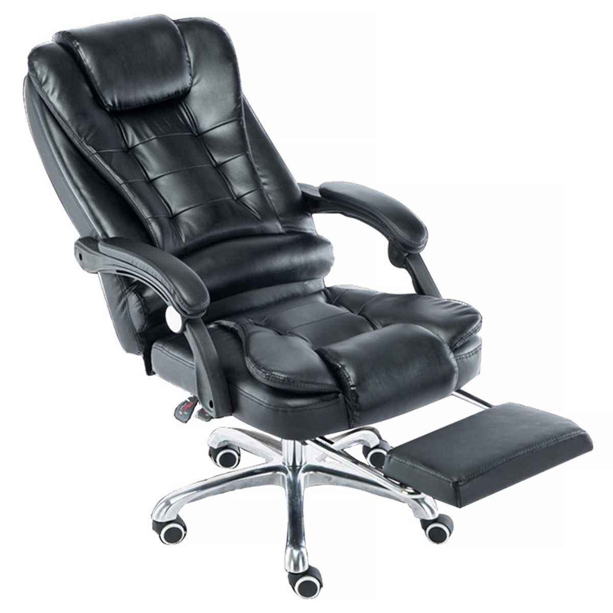 7 Point Recliner Office Massage Chair with Alluminium Base and Foot