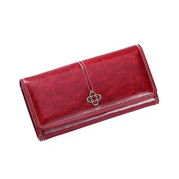 Ladies Red Slim Wallet (WAL-X5080-R)