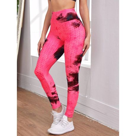 Zenana Plus Size Athletic/Yoga Tie Dye Honeycomb High Waisted Leggings  1X,2X,3X