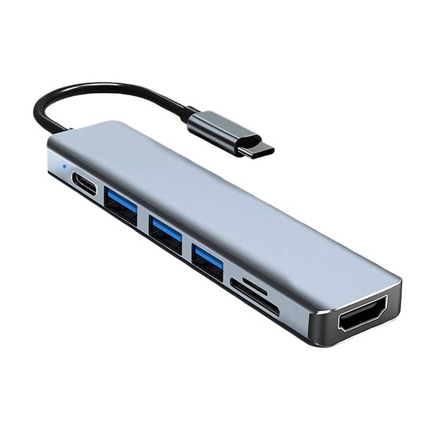 7-in-1 USB C Docking Station With HDMI 4K PD 87W Compatible with MacBook PC