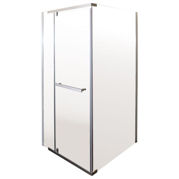 Semi-Frameless Pivot Door Shower Enclosure.