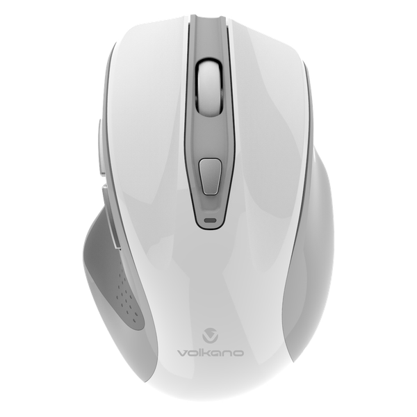 Volkano White Rechargeable Wireless Mouse - Aurum Series