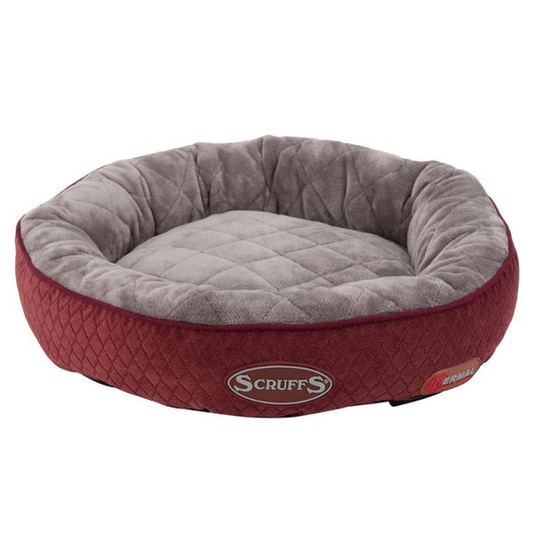 Scruffs - Tramps Thermal Ring Cat Bed - Burgundy