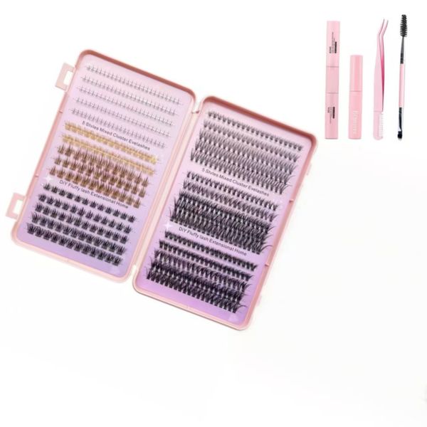 Eyelash Cluster Set 680 Pieces To Extend 8-16mm Various Segmented Eyelashes