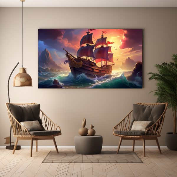 Canvas Wall Art - Daring Pirate Adventure - BK0024