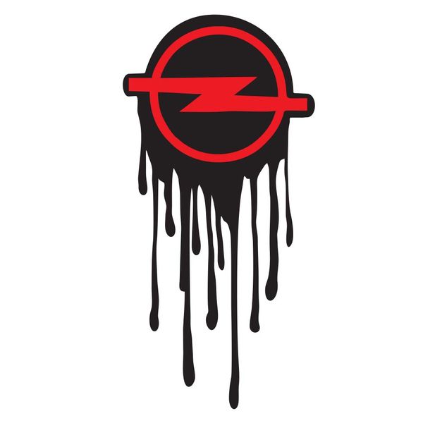 Replica Opel Red Drip Sticker (Large)
