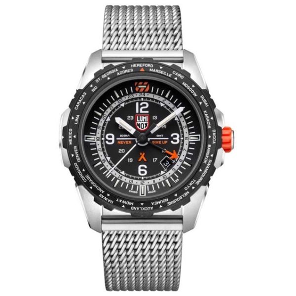 Luminox-Bear Grylls Survival Pilot Watch Silver Stainless steel Mens Watch-XB.3762