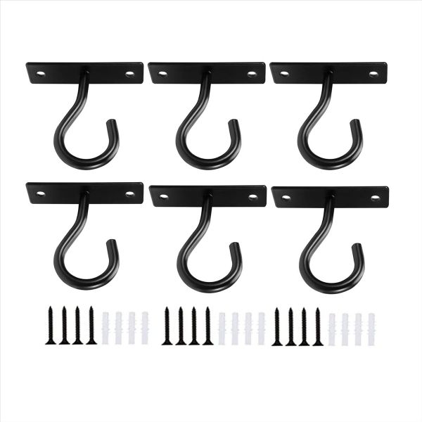 Ceiling Hooks for Hanging Plant Wall Hook for Planters 6 Pcs
