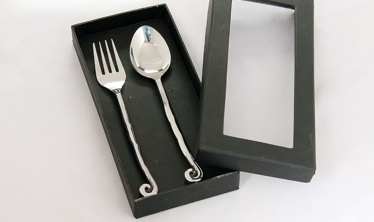 2 Pieces Stainless Steel Table Spoon Table Fork Set Shop Today Get   S Zoom.file