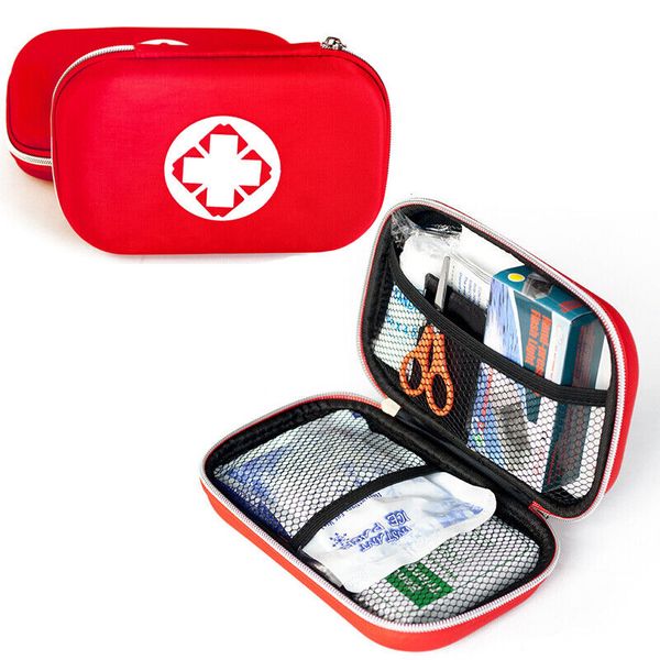 Emergency First Aid Kit, 47-Piece Set with Red Case, Portable Survival Kit