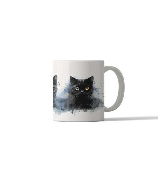 Cat Portrait 11oz DSG59 Printed Coffee Mug Gift